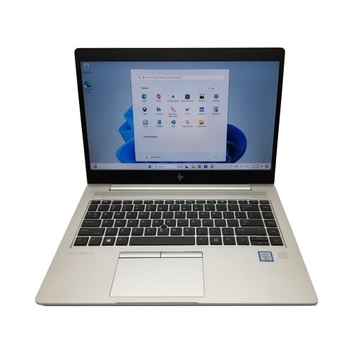 Refurbished HP EliteBook 840 G5 Laptop 14", intel core i5-8350U, Grade A Condition - Sliver