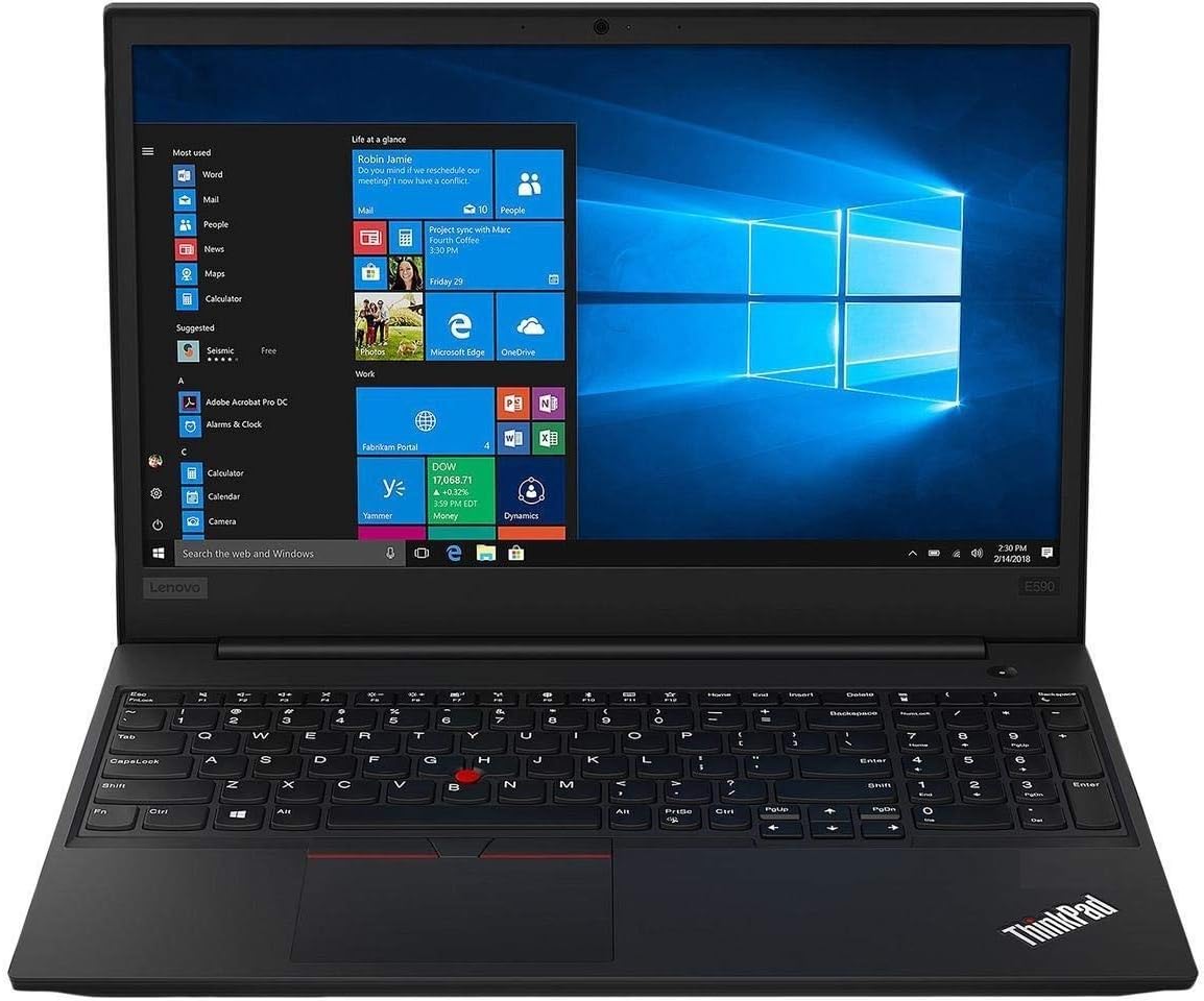 Refurbished Lenovo ThinkPad E590, Intel Core i5-8th Gen, 14'', Black