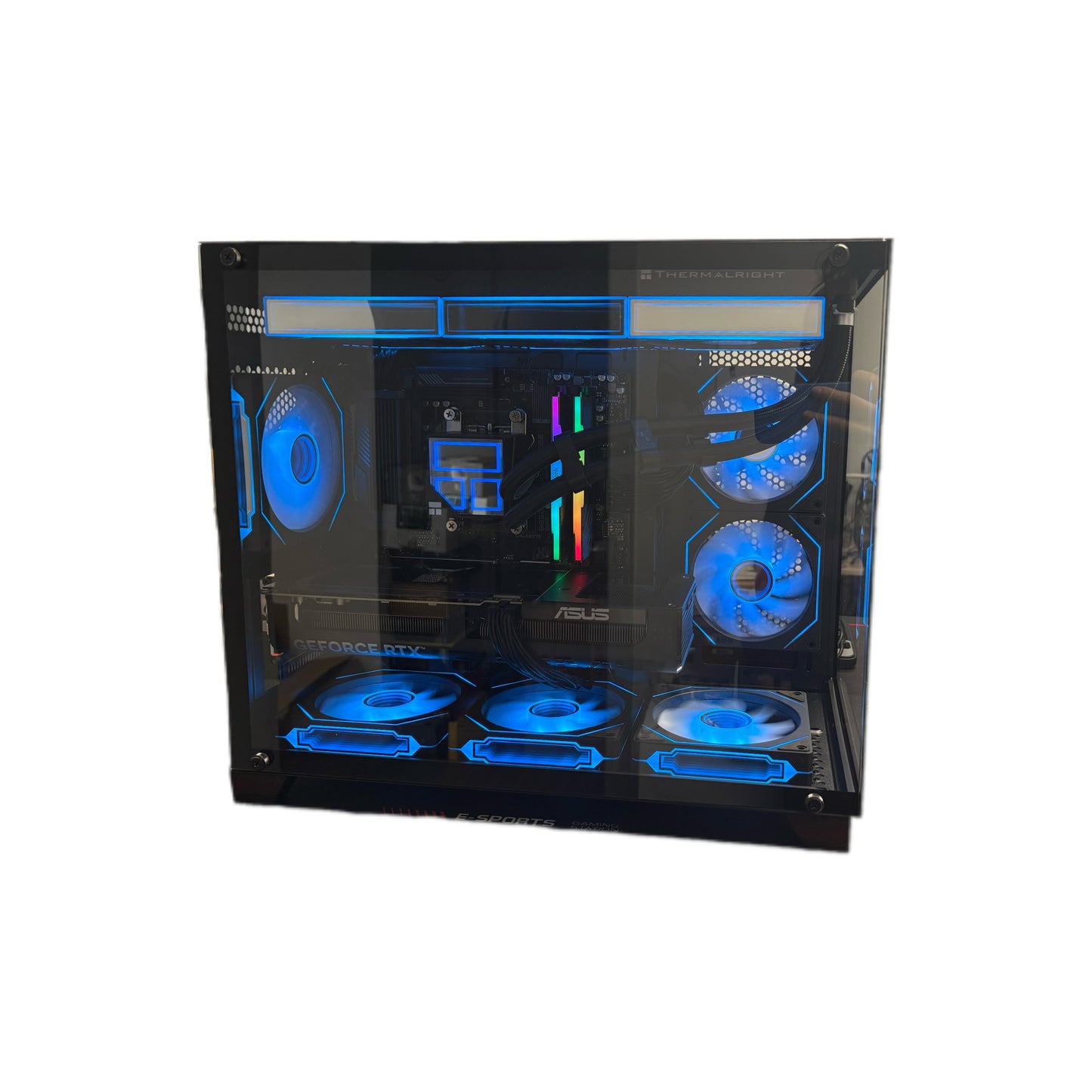 Gaming PC, Black, Ryzen 7 9800X3D, Liquid Cooler 360, Gigabyte B650M GAMING X WIFI6E, 32GB DDR5, 1TB, RTX 5070, Windows 11 Pro Office, 365 preinstalled