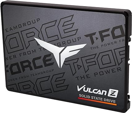 TEAMGROUP T-FORCE VULCAN Z 1TB SLC Cache 3D NAND TLC 2.5" SATA III Internal Solid State Drive SSD (R/W speed up to 550/500 MB/s)