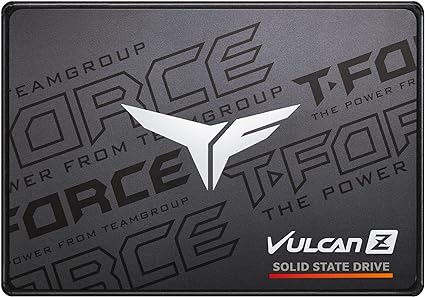 TEAMGROUP T-FORCE VULCAN Z 1TB SLC Cache 3D NAND TLC 2.5" SATA III Internal Solid State Drive SSD (R/W speed up to 550/500 MB/s)