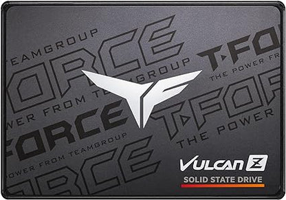 TEAMGROUP T-FORCE VULCAN Z 1TB SLC Cache 3D NAND TLC 2.5" SATA III Internal Solid State Drive SSD (R/W speed up to 550/500 MB/s)