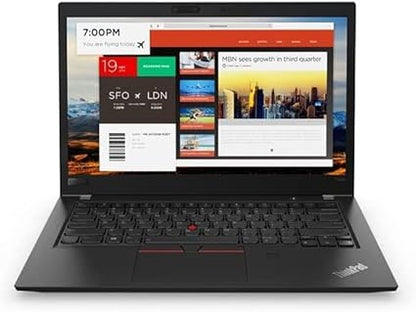 Refurbished  Lenovo ThinkPad T480s Business Laptop 14", intel core i7-8650U, Grade A Condition - Black
