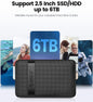ORICO 2.5" USB 3.0 External Hard Drive Enclosure for 2.5" SATA HDD and SSD