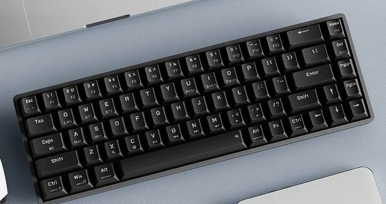 EWEADN MT68, Black/ White, wireless, 68 Keys