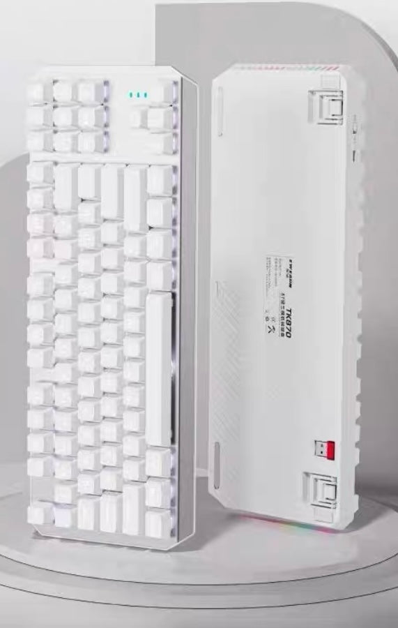 EWEADN TK870, Black/ White, Wired, 87 Keys