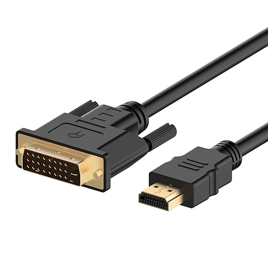 Rankie HDMI to DVI Cable, CL3 Rated High Speed Bi-Directional (1.8m)