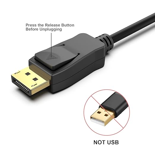 BENFEI 1.8m 8K DisplayPort to DisplayPort Cable [VESA Certified], DP to DP Male to Male Gold Plated Cable, Supports 8K@60Hz