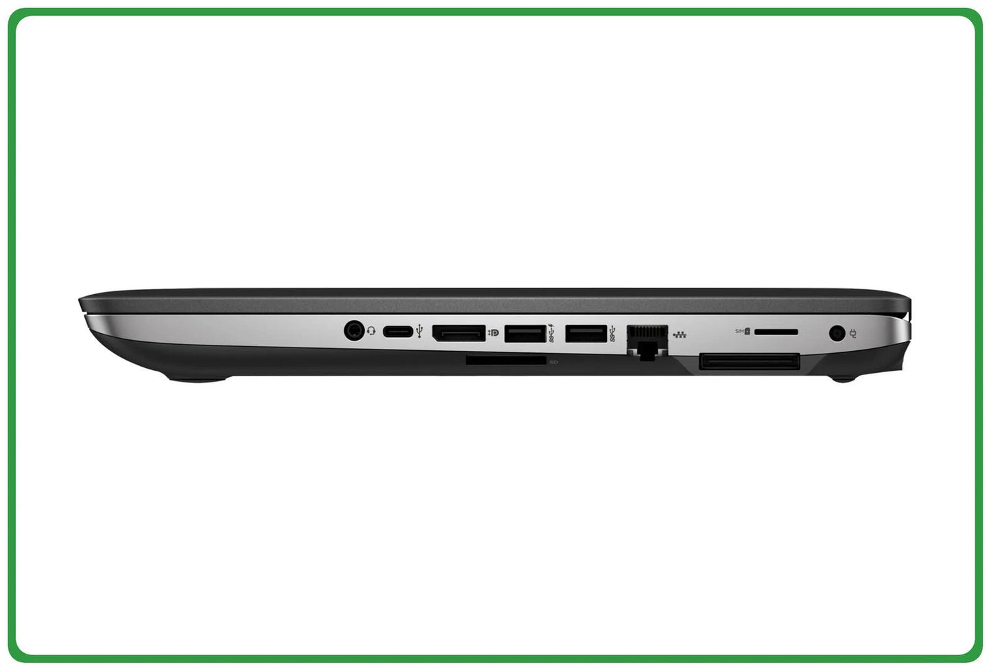 Refurbished HP ProBook 640 G3 Laptop 14", intel core i5-7200U, Grade A Condition - Black