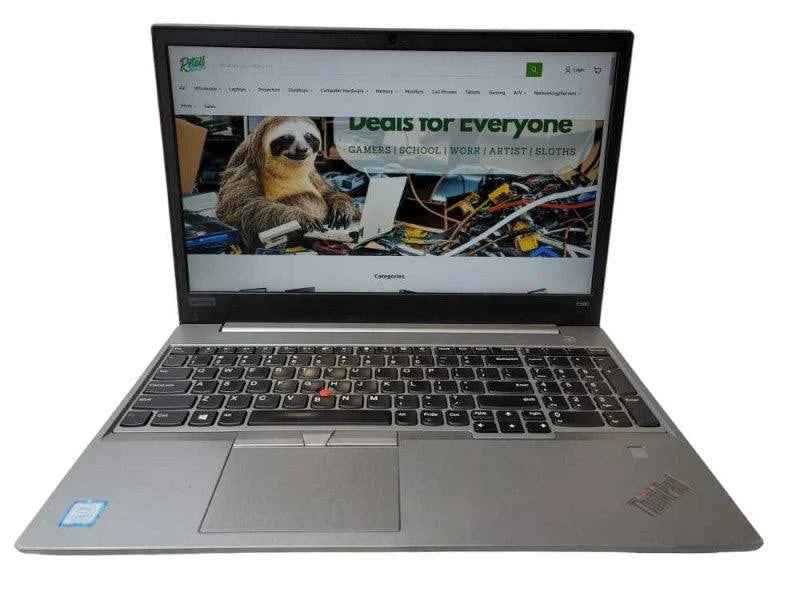 Refurbished Lenovo ThinkPad E580, Intel Core i7-8th Gen, 15.6'', Silver